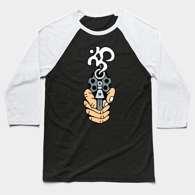 Gun ohm Baseball T-Shirt by Bojes Art